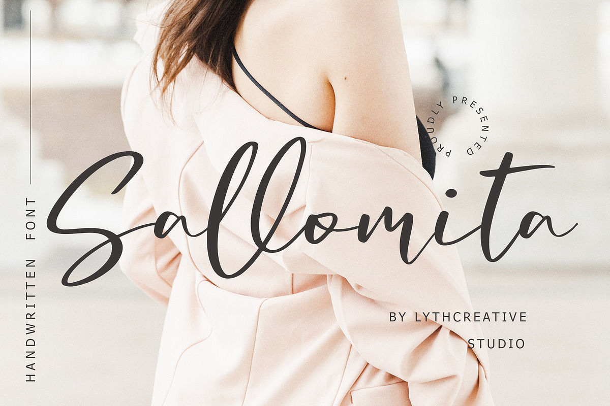 Sallomita Handwritten Font, a Script Font by Lythcreative (Photo 1 of 8)