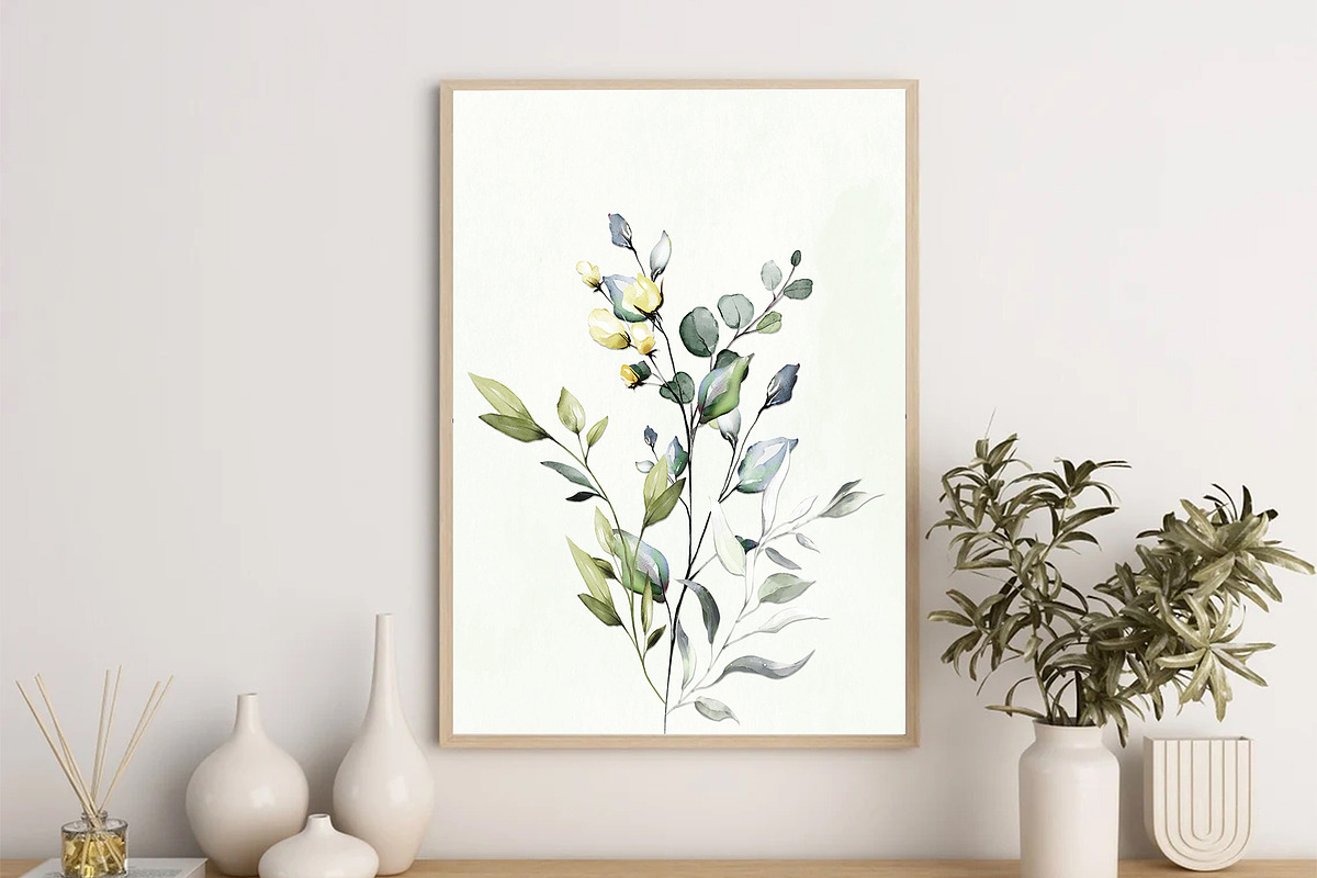 Eucalyptus Wall Decor, a Decorative Illustration by DesignDevisers (Photo 4 of 6)