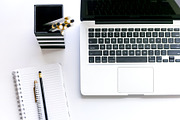 Black and White Desk - Stock Photo, a Business Photo by SunnyTangerine Stock