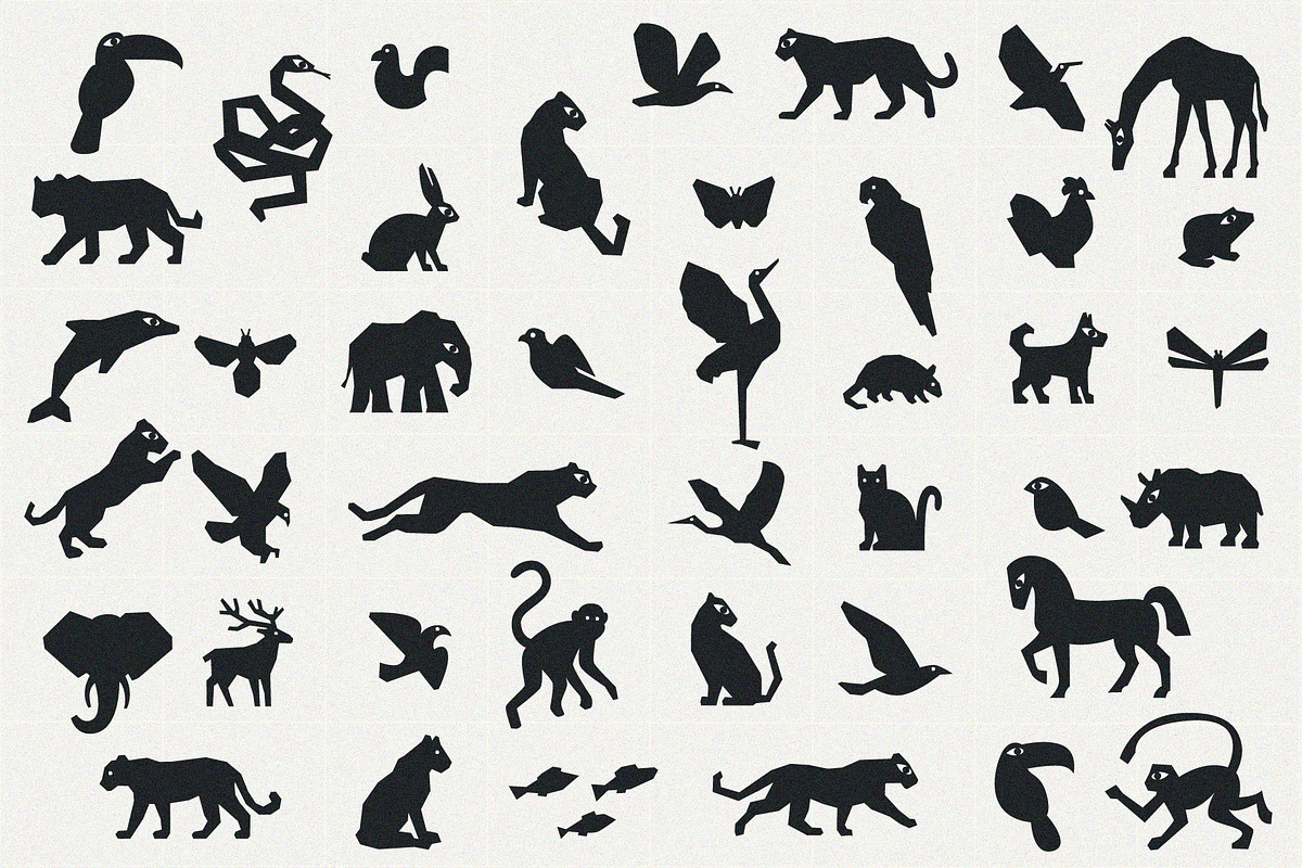 Geometric Animals | Cut-out Vectors, an Object Graphic by line & plane (Photo 2 of 8)