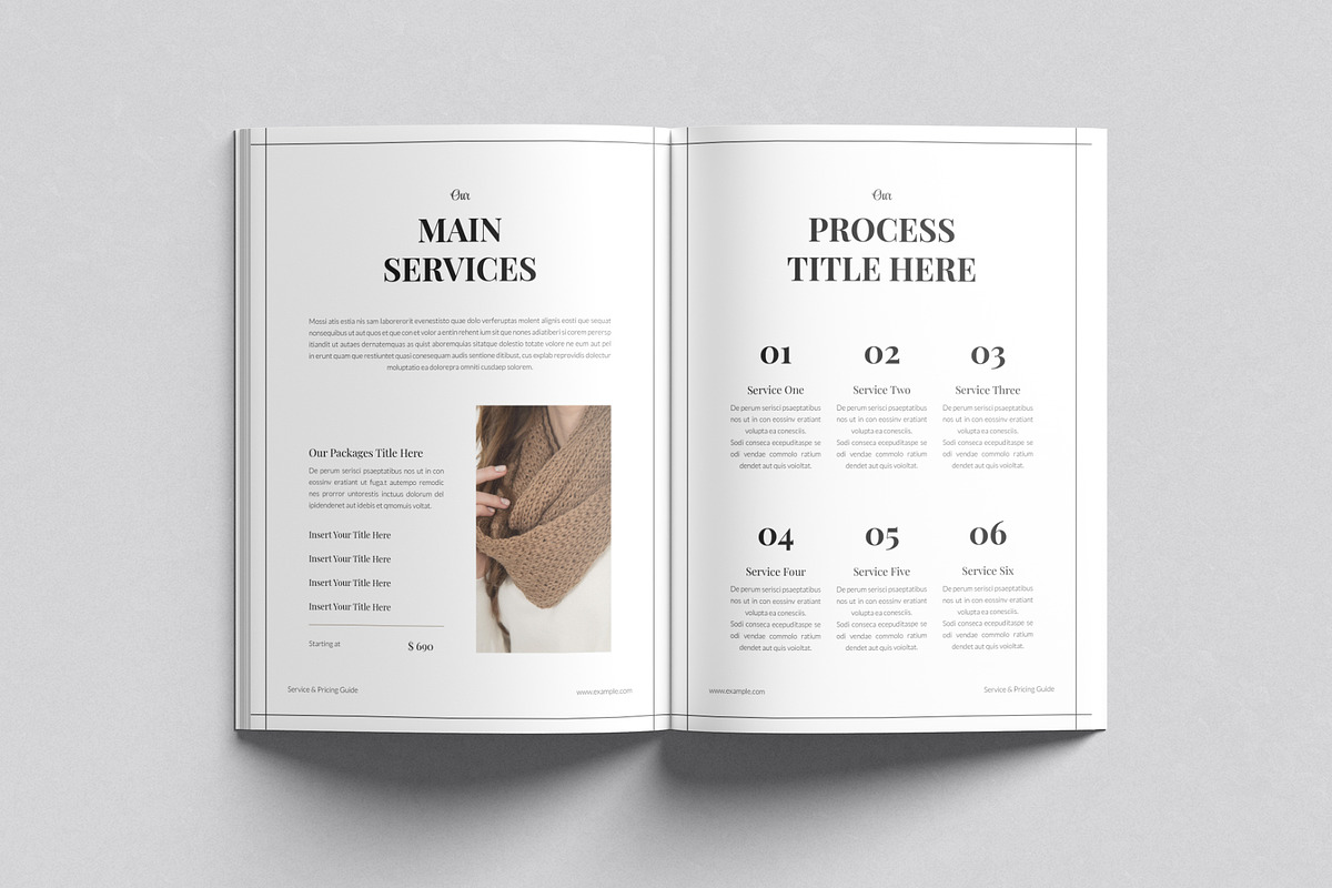 Service & Pricing Guide Template, a Magazine Template by DesignCrest (Photo 7 of 13)