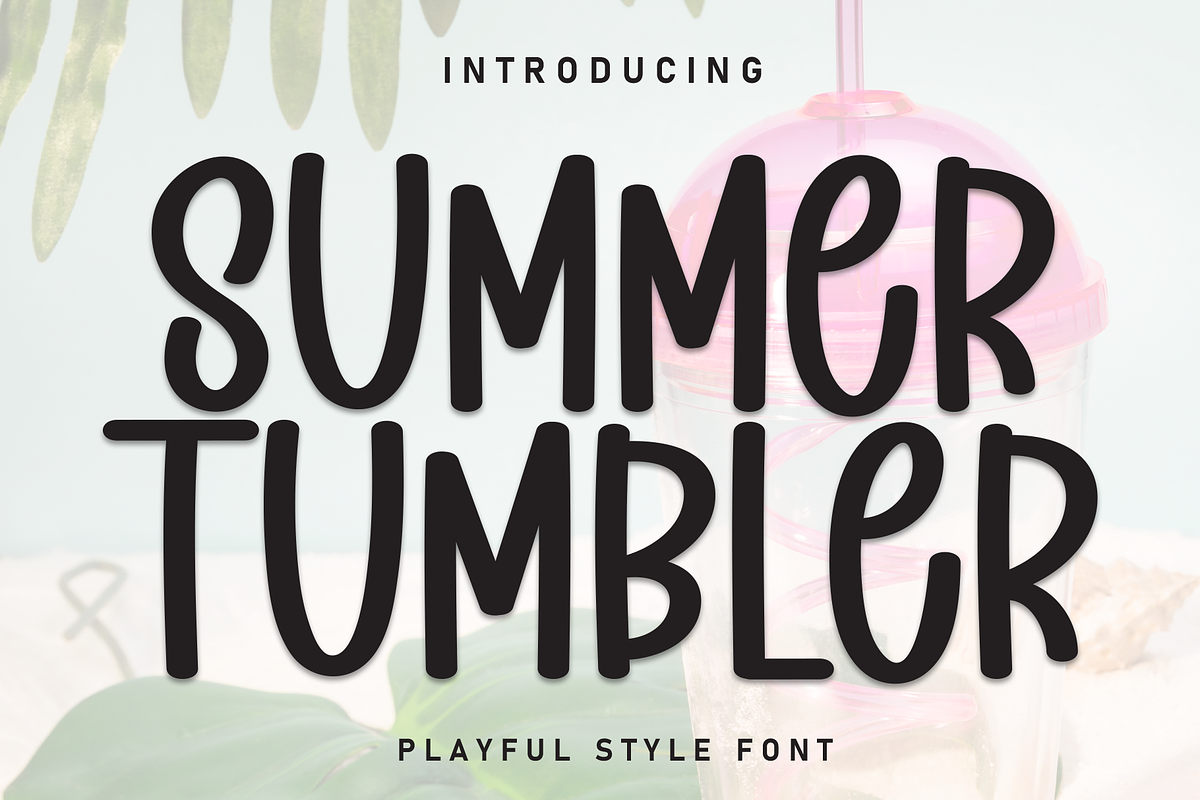 Summer Tumbler | Script Font, a Script Font by Scratchones (Photo 1 of 8)