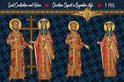 Saint Constantine and Helena, a Decorative Illustration by Julia_Raketic (Thumbnail 1 of 3)