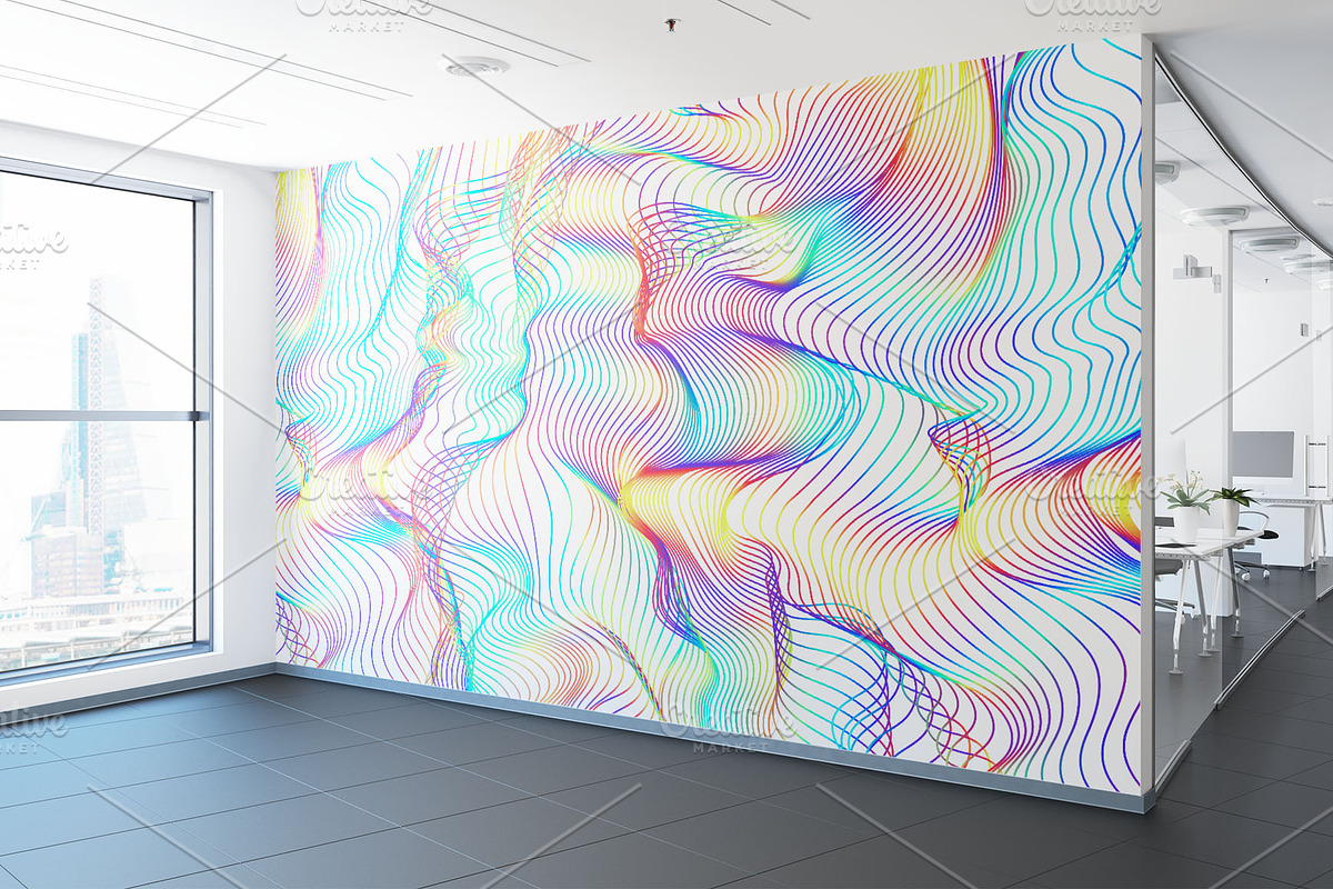Holographic Waves, Seamless Pattern, a Pattern Graphic by Sveta Aho (Photo 6 of 6)