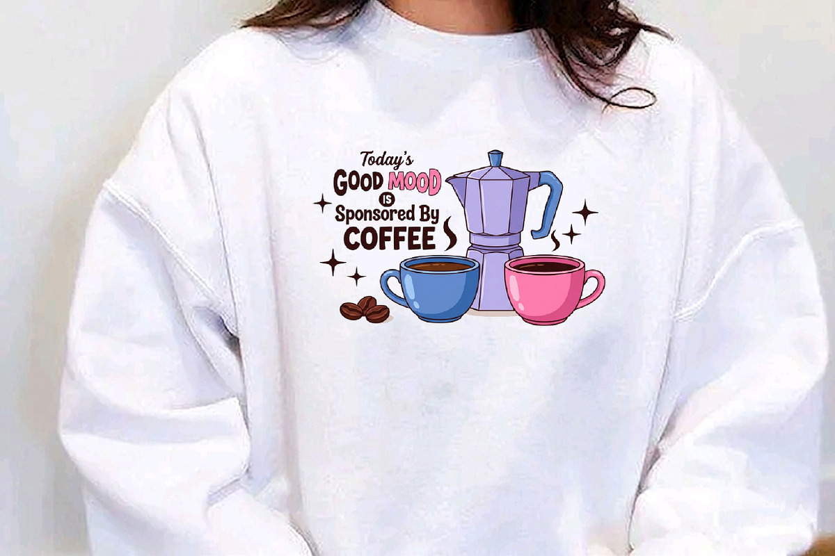 Coffee Quote Sublimation PNG, a Seasonal Illustration by Designking (Photo 2 of 4)