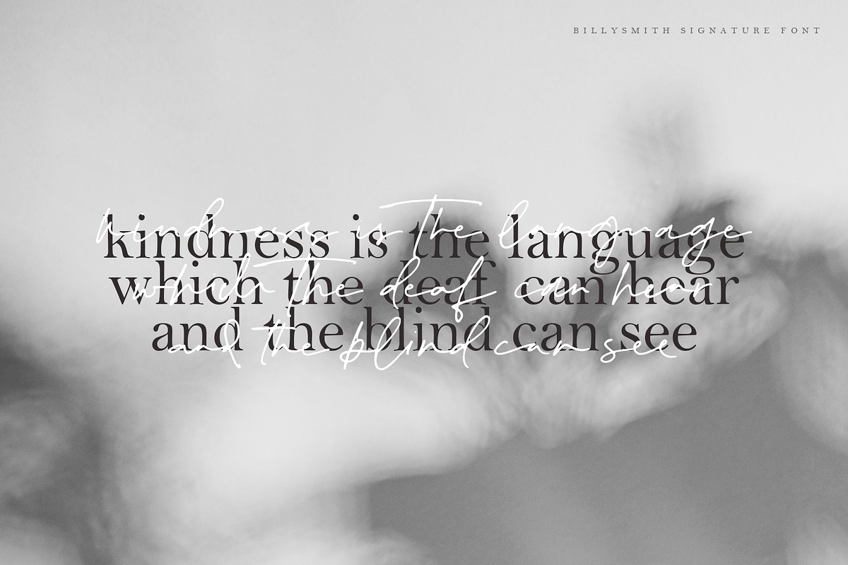 Billy Smith - Signature Font preview 5