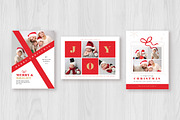 6 Simple Christmas Photo Cards, a Card Template by Vynetta (Thumbnail 3 of 4)