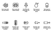 *Hydraulic and pneumatic systems Set, an Outline Icon by Nurlan's shop (Thumbnail 3 of 6)