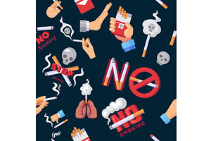No smoking. seamless background with, a Texture Illustration by Onyx
