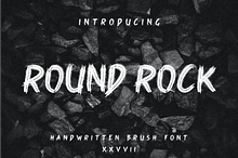Round Rock Brush Font
