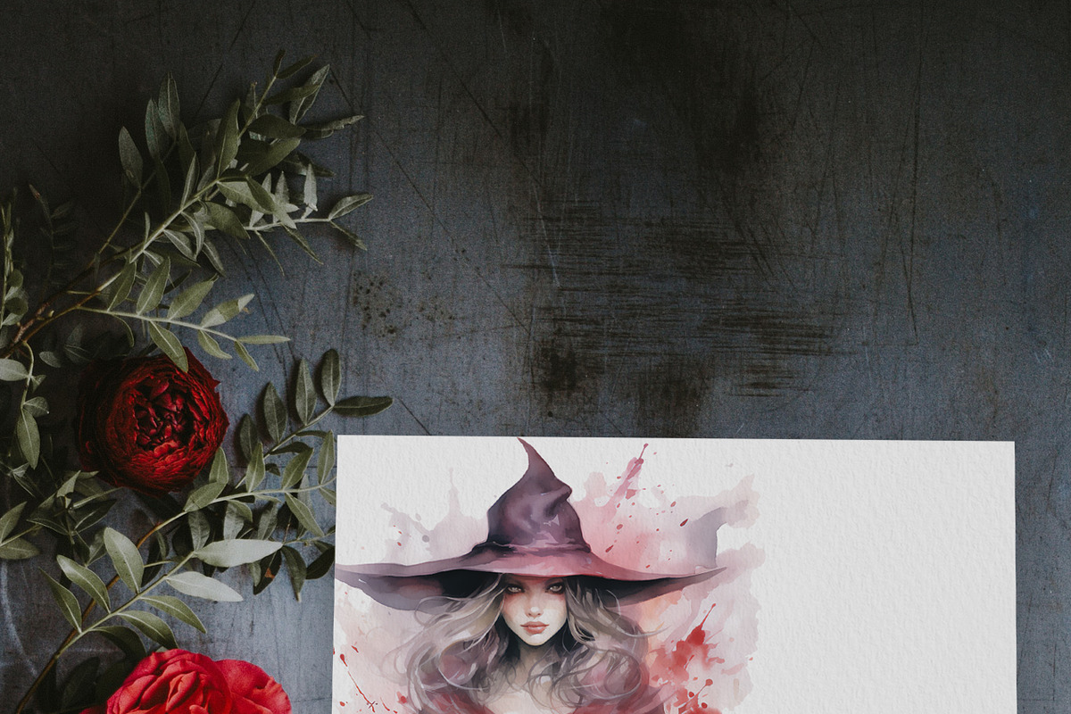 Watercolor Gothic Halloween, a Seasonal Illustration by Olga Koelsch (Photo 10 of 12)