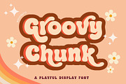 Groovy Chunk - Retro Display Font, a Symbol Font by AnningArts (Thumbnail 1 of 7)