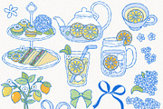 Lemon Tea Time Clipart Hand Drawn, a Food Illustration by TitaLivingArt (Thumbnail 4 of 10)