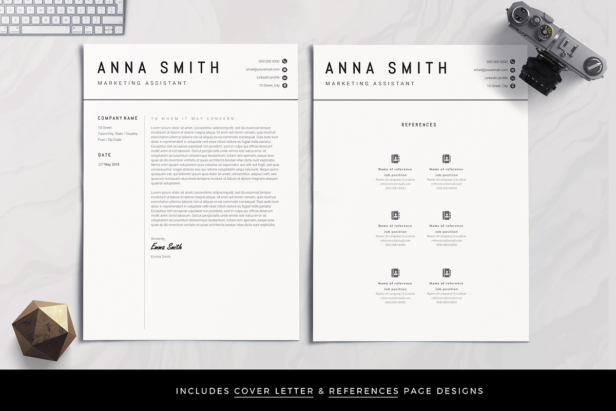 Resume Template / CV, a Resume Template by TheResumeCoach (Photo 3 of 5)