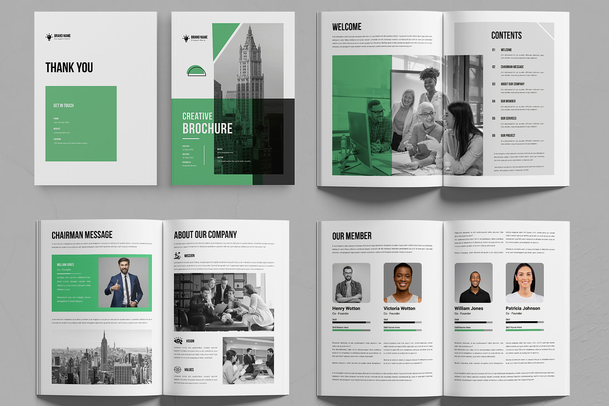 Creative Brochure Template, a Brochure Template by MightyDesign (Photo 2 of 6)