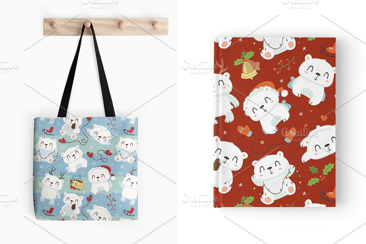 SALE! Polar Bear Winter Set, an Animal Illustration by SunnyWS (Photo 8 of 9)