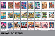 Travel Prints Bundle 600+ Vintage, a Wallpaper Photo by Chipshpow Graphics (Thumbnail 8 of 13)