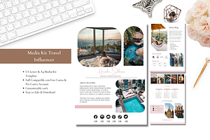 Travel Media Kit Canva Template