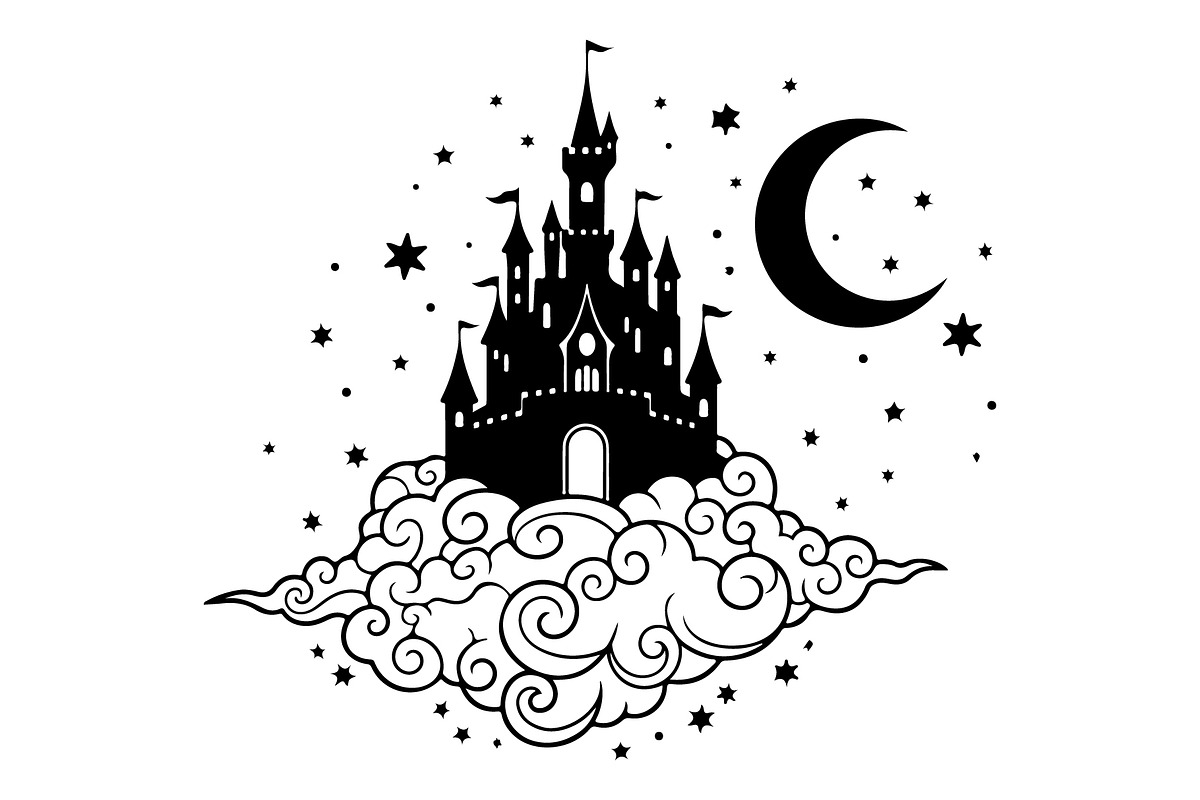 Fantasy Castle Cloud Moon Bundle, an Object Illustration by Gaye Art (Photo 29 of 30)