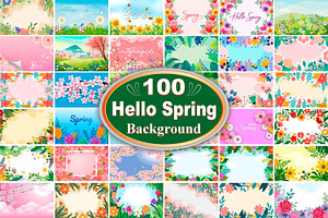 Spring Background Bundle