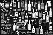 Chalk Sketchy Cocktails Clip Art, a Food Illustration by FrankiesDaughtersDesign (Thumbnail 1 of 4)