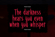 Phantom Screams - Horror Font, a Handwritten Font by Sronstudio (Thumbnail 5 of 10)
