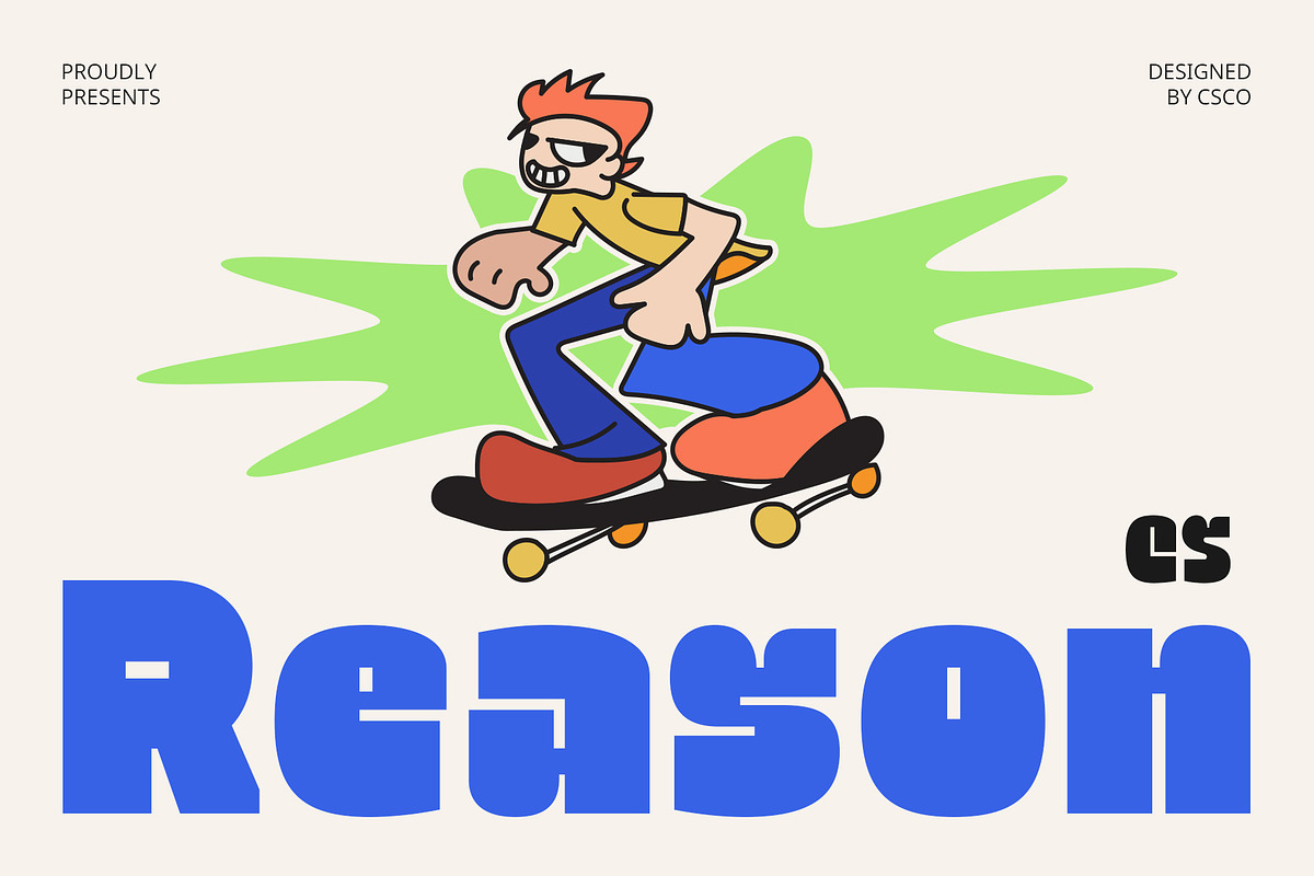 CS Reason – Bold Font, a Sans Serif Font by Craft Supply Co. (Photo 1 of 8)