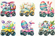 Cute Easter Bunny on Monster Truck, an Illustration by DreamCafeArt (Thumbnail 3 of 5)