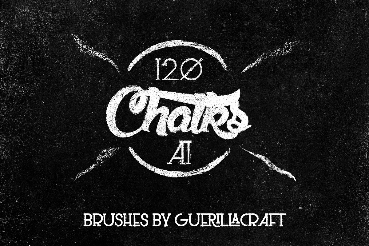Megapack of chalks by Guerillacraft, a Brush Add-On by Guerillacraft (Photo 1 of 5)