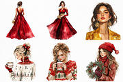 Christmas Fashion Girl Sublimation, an Illustration by Craft Nest (Thumbnail 4 of 6)