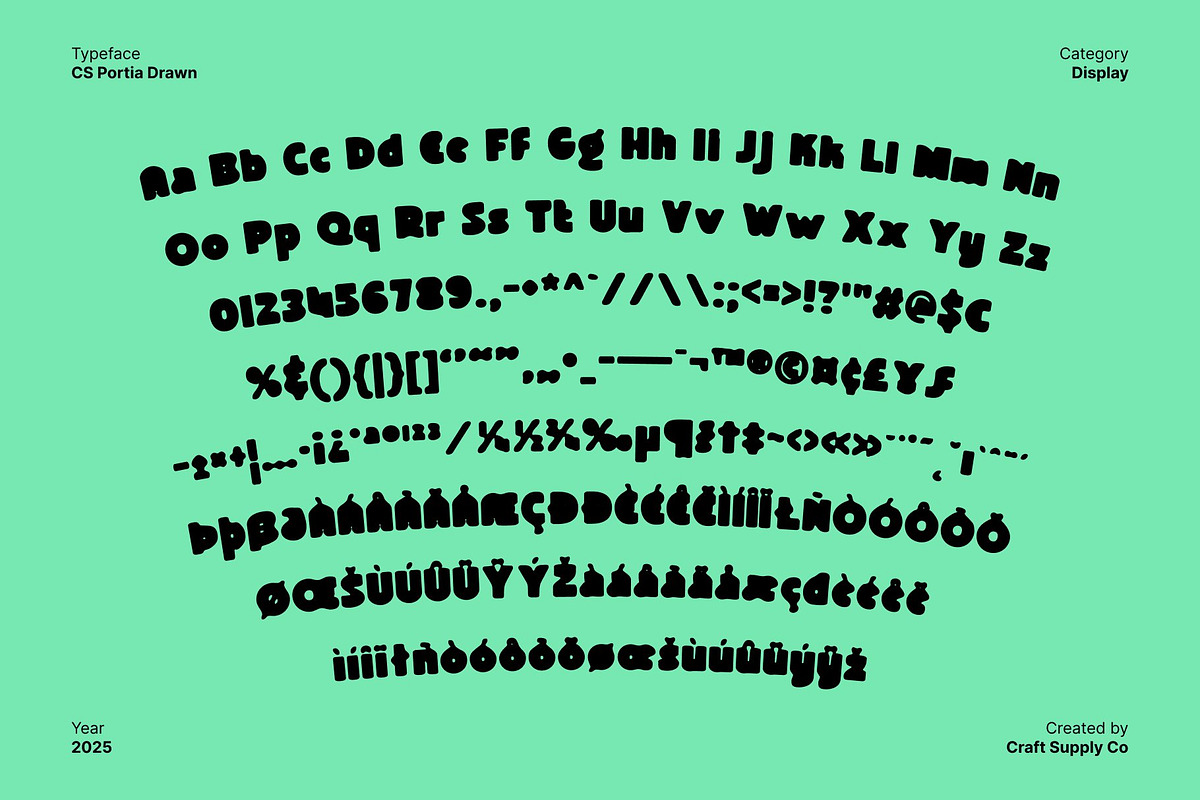CS Portia Drawn, a Sans Serif Font by Craft Supply Co. (Photo 8 of 8)