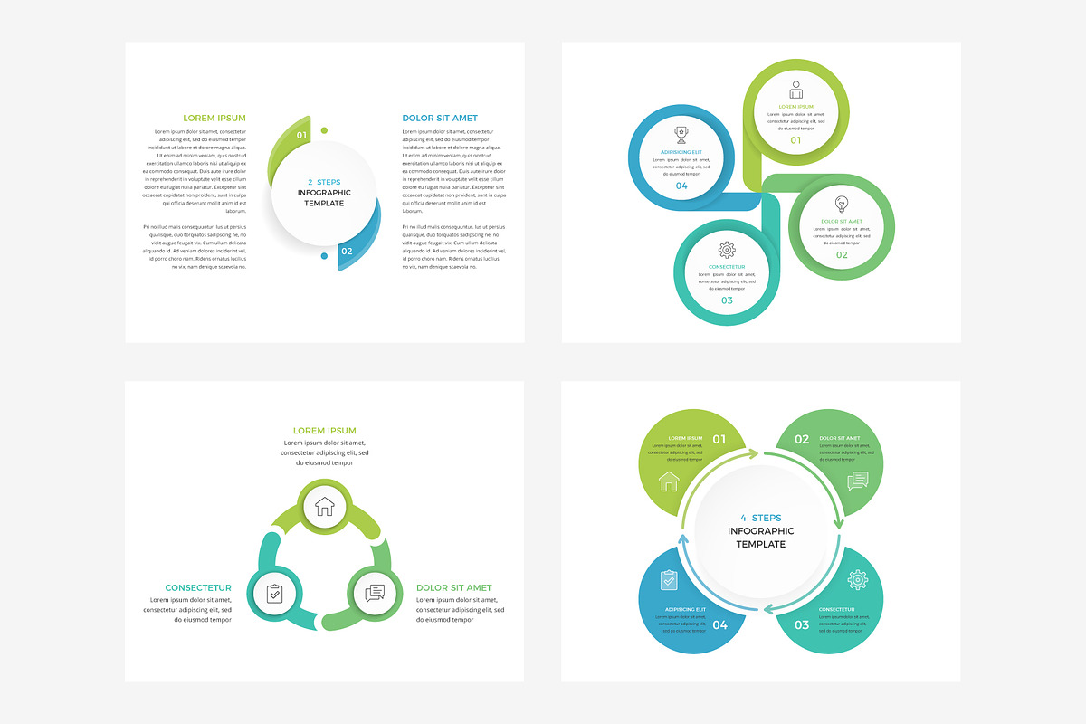 12 Circle Diagram Templates, an Object Illustration by PixMarket (Photo 3 of 4)