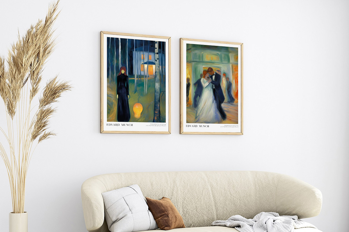 Art Print Poster Edvard Munch Style, an Object Illustration by Vibrand Studio (Photo 7 of 12)