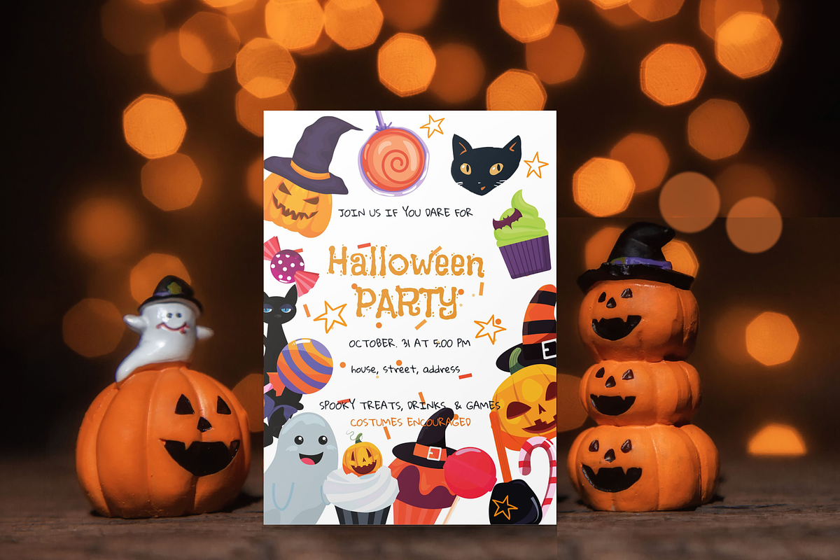 Editable Halloween Invitation, an Invitation Template by ForeverPrint (Photo 7 of 8)