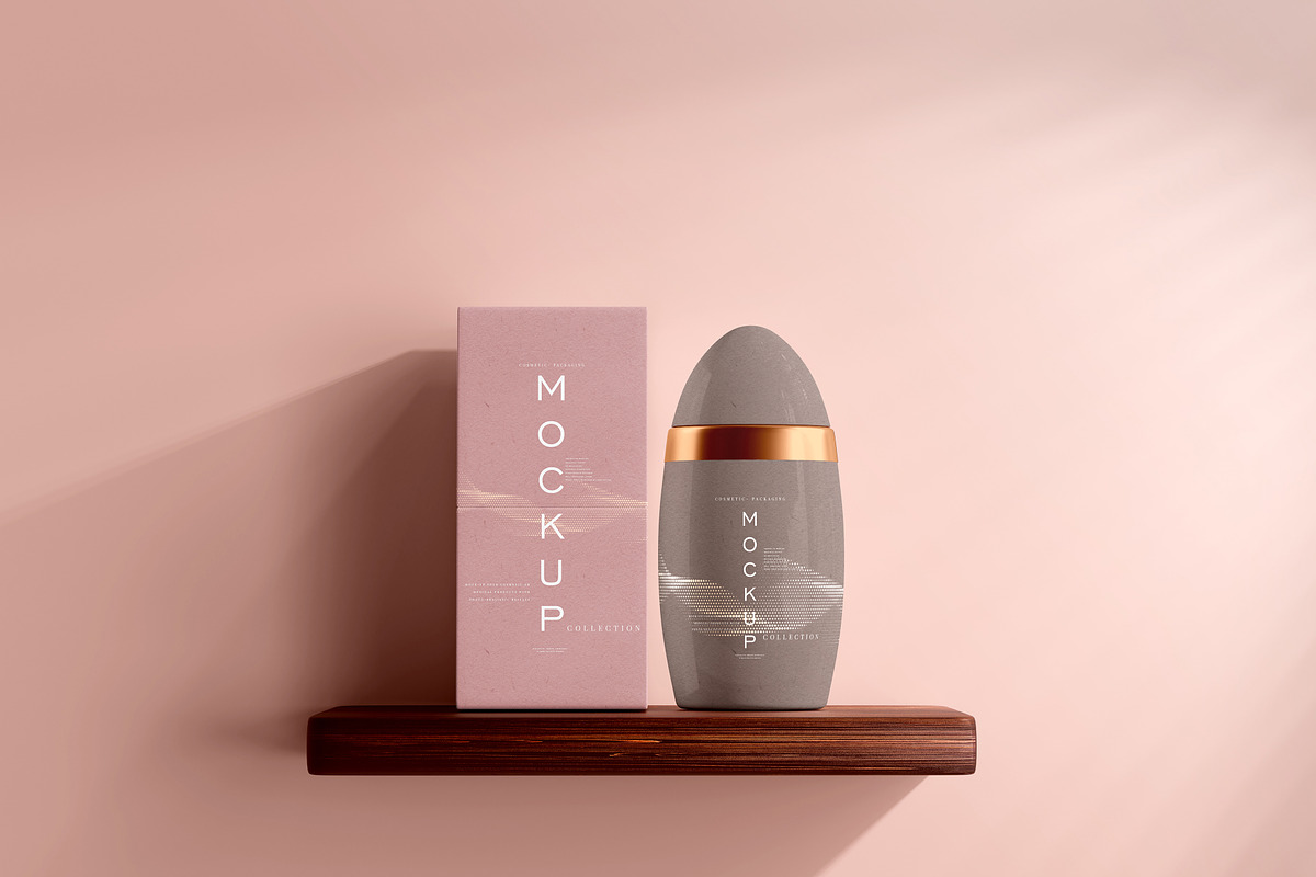 390+ Cosmetic Branding Mockup Scenes, a Cups & Container Mockup by pmvch (Photo 203 of 367)