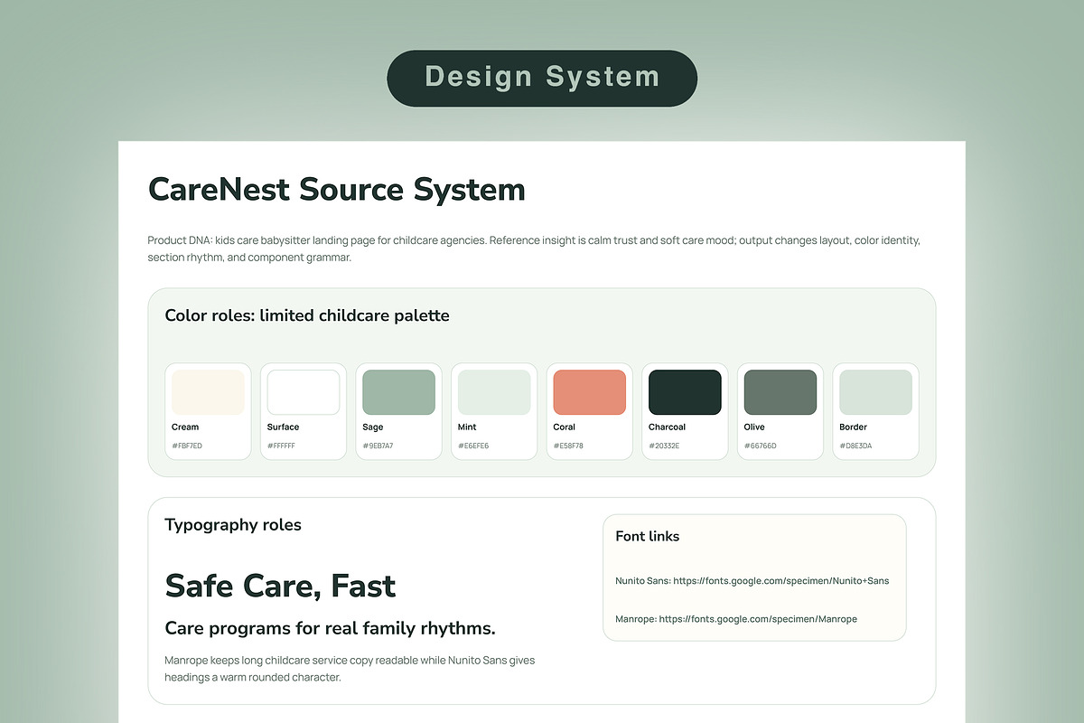 Childcare Landing Page, an UI Kit Template by Pitchlook.Studio (Photo 2 of 3)