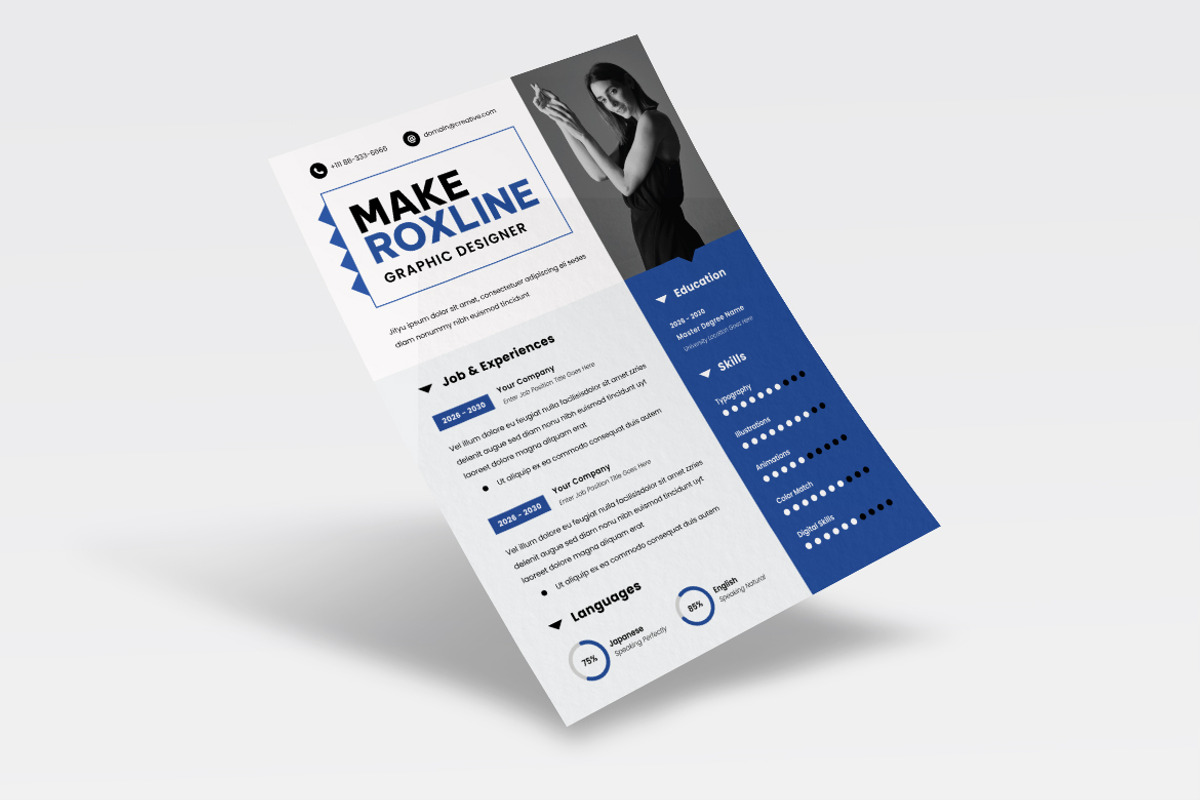 Professional CV Resume, a Resume Template by dokudokunomi (Photo 2 of 4)