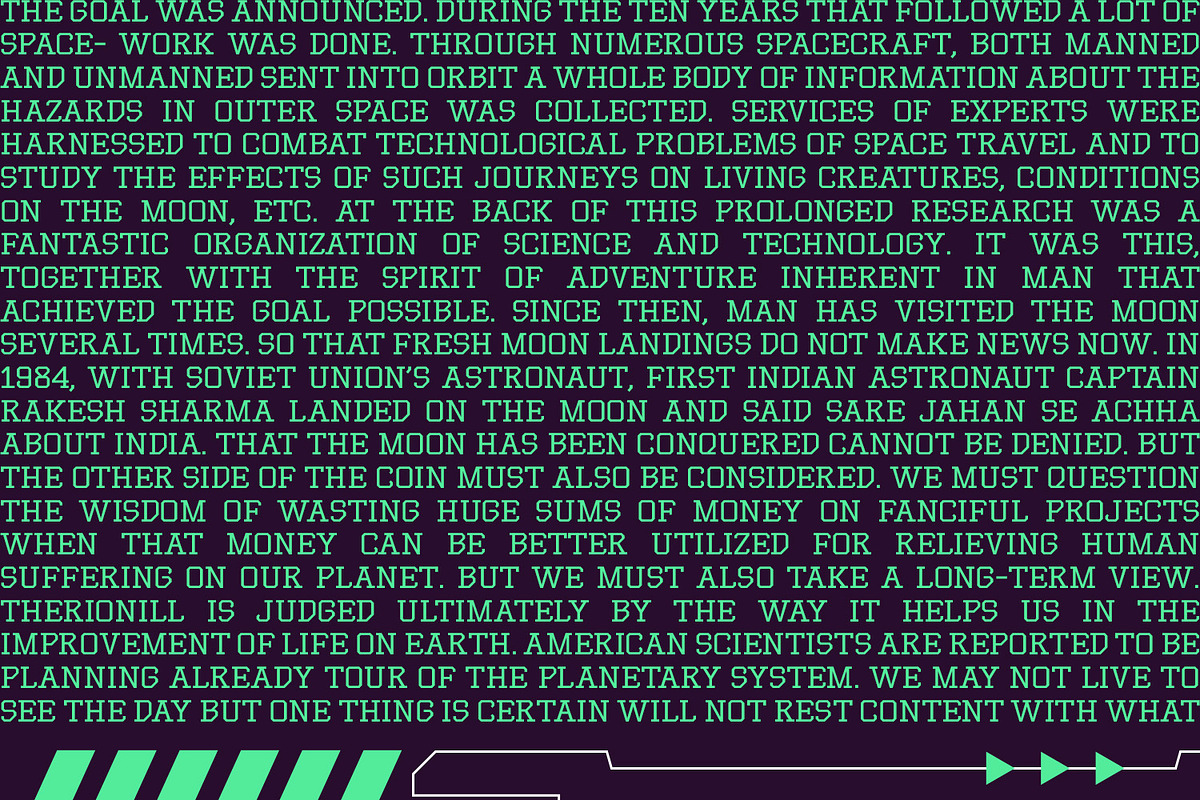 Magistech - Futuristic Font, a Slab Serif Font by Mokatype Studio (Photo 3 of 10)