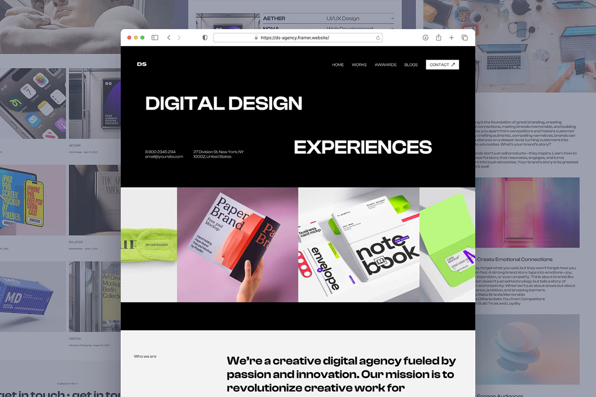 Digital Agency Website UI KIT Figma preview 3