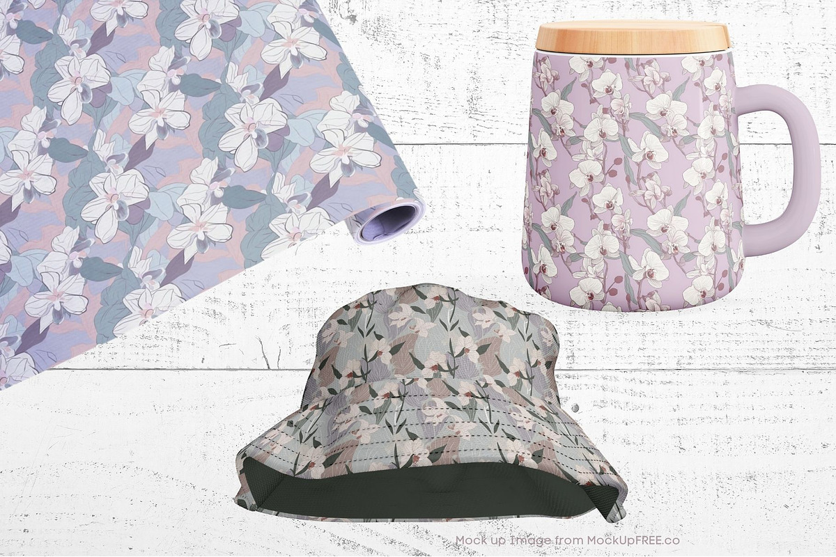 Sweet Orchids Seamless Pattern, a Pattern Graphic by STUDIO CHOTI (Photo 5 of 5)