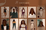 Plus size women, a Decorative Illustration by EasyArt (Thumbnail 4 of 10)