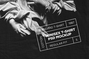 T-Shirt Back View PSD Mockup