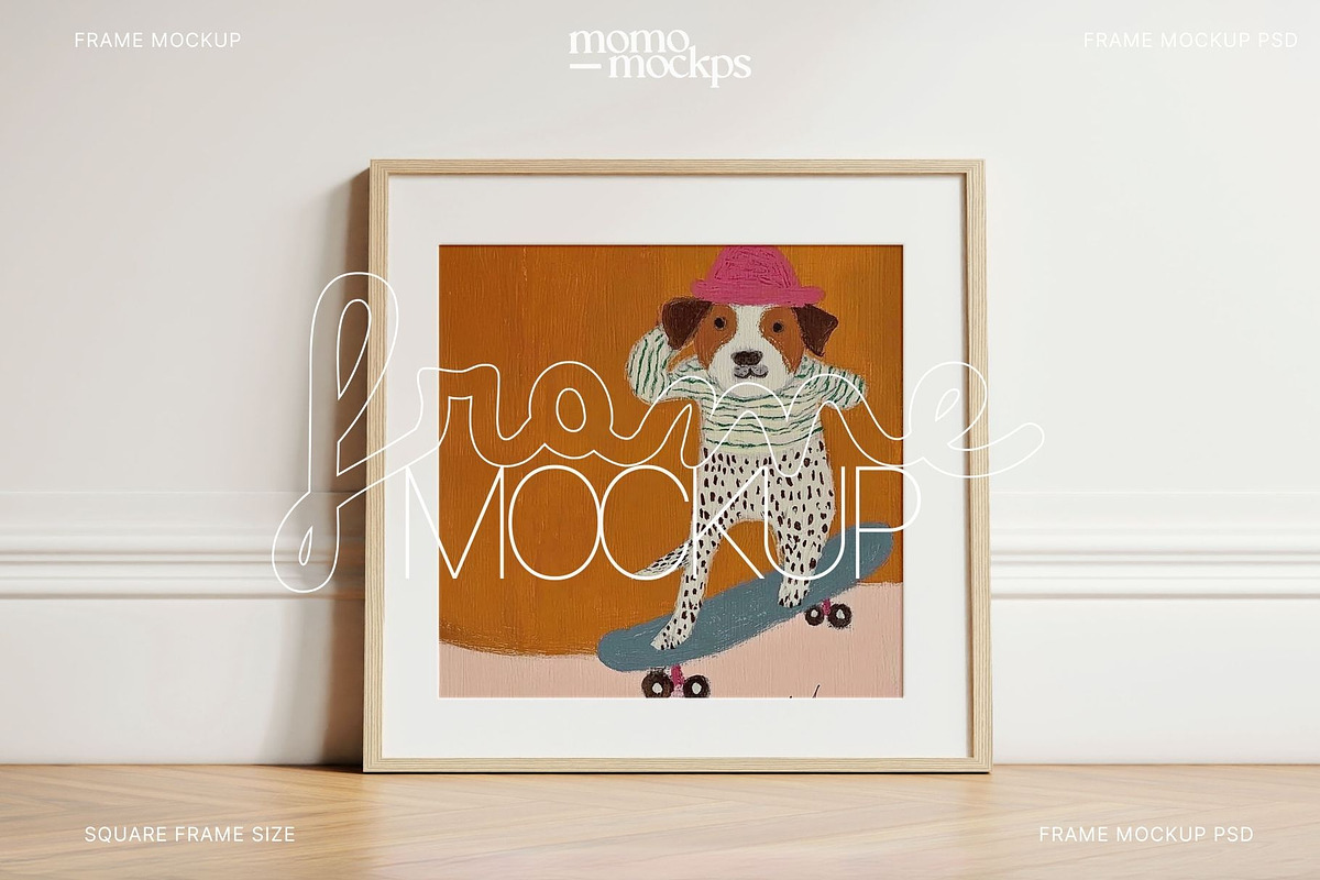Square Frame Mockup | PSD Minimalist, a Household Mockup by momomockps (Photo 8 of 8)
