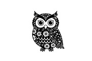 Cute Owl Silhouette Bundle, an Illustration by yasushie (Thumbnail 10 of 31)