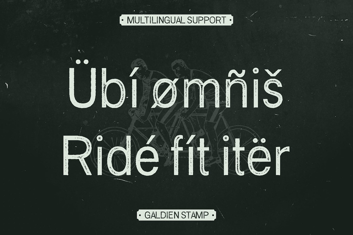 Galdien Stamp, a Sans Serif Font by Craft Supply Co. (Photo 4 of 8)