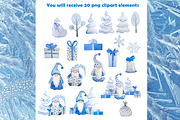 Blue Gnome Christmas Collection, a Pattern Graphic by Lagmar Design (Thumbnail 2 of 11)
