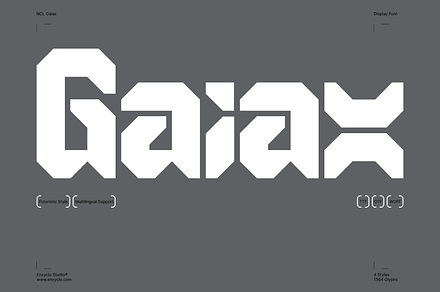 Gaiax - Futuristic Font