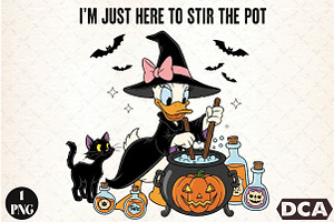I'm Just Here to Stir the Pot,Funny, an Illustration by DreamCafeArt