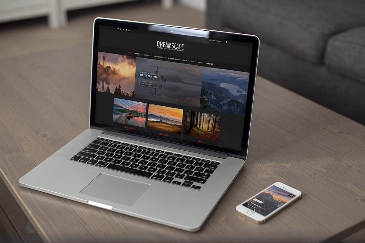 Land - Photography WordPress Theme, a WordPress Template by PremiumCoding (Photo 2 of 3)