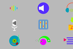 Music & Audio Icons After Effects, a Templates & Theme by FlashFXbox